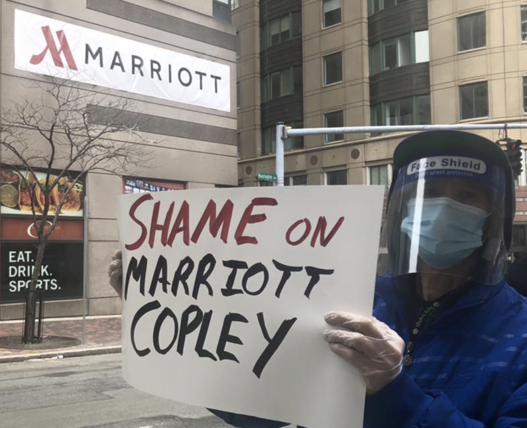 Boston Marriott Copley Place terminates half its staff, report says